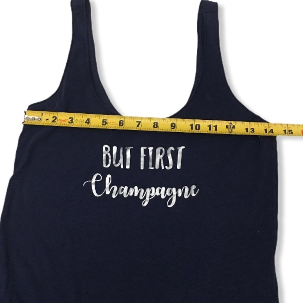“But First Champagne” Tank Top - Picture 6 of 10